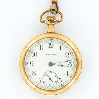 Antique Waltham 14K Gold Filled Pocket Watch