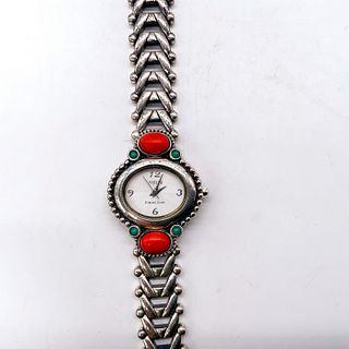 Vintage Ecclissi Sterling Silver Bracelet Watch 32550