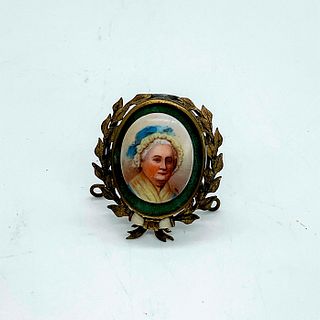 Vintage Miniature Victorian Framed Brooch Pin