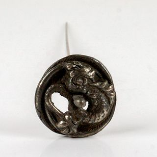 Vintage Bronze and Metal Alloy Hat Pin, Dragon