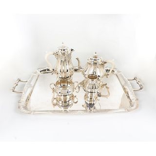 A Brothers Limited Sterling Silver Tea and Coffee Set