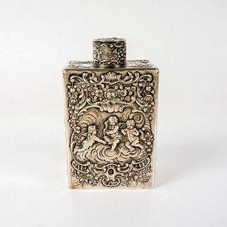 Antique Georg Roth & Co of Hanau Germany Silver Flask