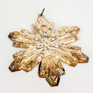 Gorham Sterling Silver 1974 Christmas Ornament, Snowflake