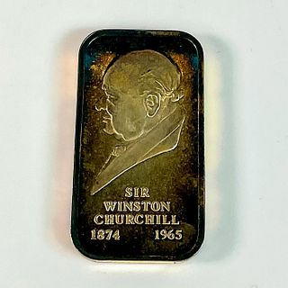 Silver Creations Gold Over Silver Bar, Winston Churchill