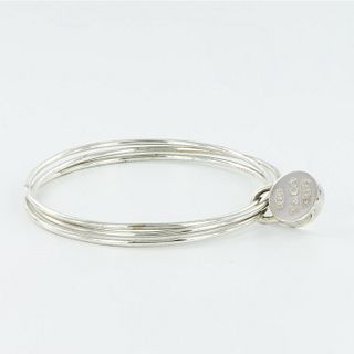 Tiffany & Co Sterling Silver 1837 Round Padlock Bracelet