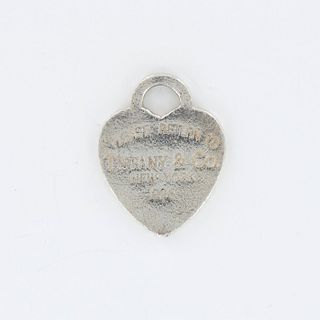 Tiffany & Co Sterling Silver Heart Shaped Tag Charm