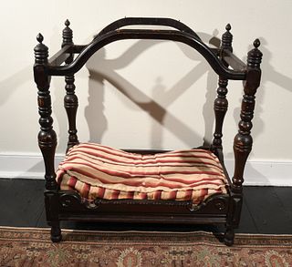 Baroque Style Miniature Canopy Dog Bed
