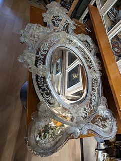 Antique Venetian Murano Mirror