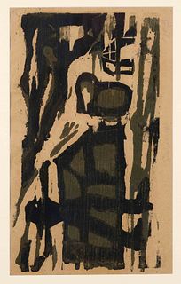 Morell, Pit. 1939 Kassel - lives and works in Worpswede. Untitled. 1976. woodcut, signed & dated