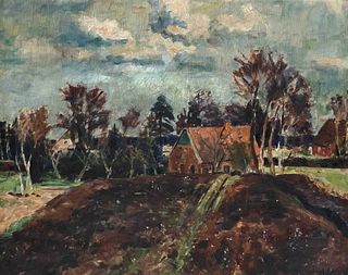 Schiestl-Arding, Albert. 1883 Erding - 1937 Bremen. Worspwede moorland landscape with moorland