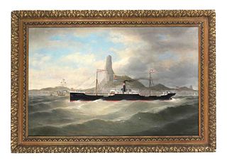 Govers, Berend Jakob. 1843 - Leer - 1917. captain's picture of the steamer Sonnenburg on the Rio