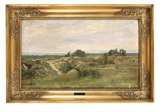 Levefre, L. French landscape painter of the late 19th c. Landscape with former artillery position