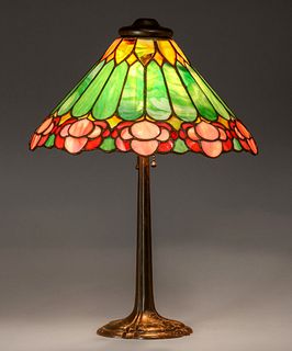 J.A. Whaley Leaded Glass Lamp c1910