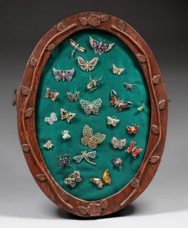26 Vintage Costume Jewelry Butterflies Brooches c1950s