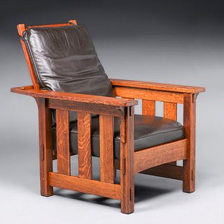 Lifetime Furniture Co Slatted Morris Chair c1910