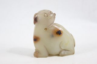 Chinese Agate Carved Dog