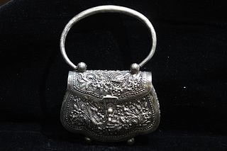 Antique Silver Woman Bag
