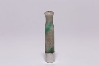 Chinese Jadeite Smoking Pipe
