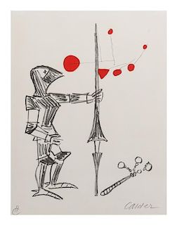 Alexander Calder, (American, 1898-1976), Untitled (Knight with Lance and Mobile)