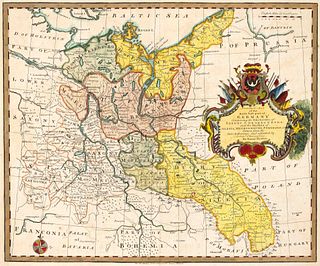 Historical map of East Germany, 18th century, ''A Correct Map of the Northeast part of Germany. Containing the Electorates of Saxony & Brandenburg, an