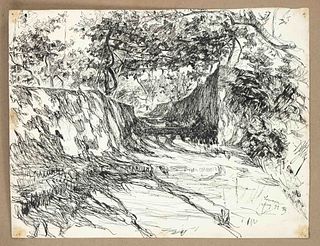 Hans Seydel (1866-1916), 10 drawings by the German architectural and landscape painter from Karschau in Silesia, studied in Berlin with Otto Brausewet
