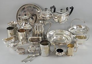 A quantity of silver plated items to include, part tea service, etc.