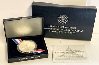 2000-P United States Liberty Of Congress Commemorative Silver Dollar