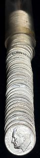 Roll (50-coins) 1963-D Original Mint Condition 90% Silver 10c
