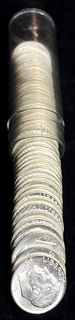 Roll (50-coins) 1958-D Original Mint Condition 90% Silver 10c