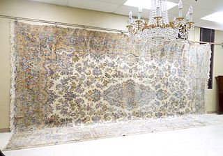 Oriental Hand Knotted Large Rug.