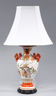 Japanese Kutani Table Lamp