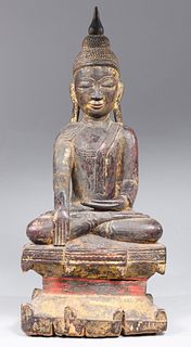Antique Carved South Asian Buddha Figure