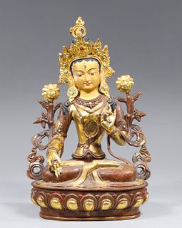 Tibetan Bronze Copper Alloy Tara Figure