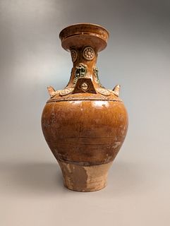 Tang-Style Sancai Pottery Vase