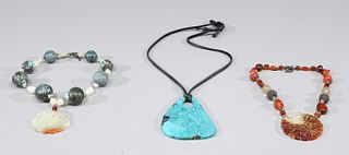 Group of Three Unusual Chinese Necklaces