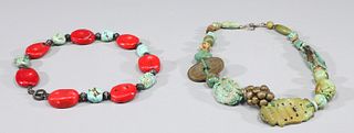 Group of Two Unusual Chinese Necklaces