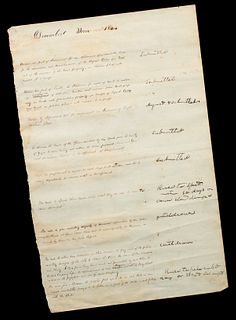 Antique 19th Century Legal Procedure Log