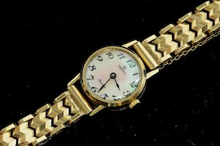 Lady's Verity  gold bracelet watch, 9 ct