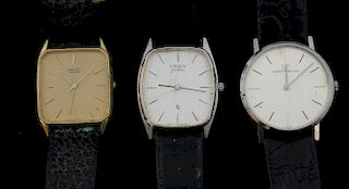 Girard Perregaux gentleman's stainless steel watch numbered 9955, Seiko and Citizens Quartz watches.