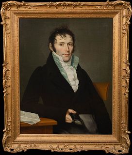 PORTRAIT OF FREDERIC COLLIN OIL PAINTING