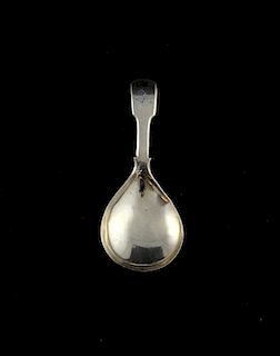 George IV caddy spoon, Birmingham 1826, maker Joseph Willmore, .32ozt/10.2g,