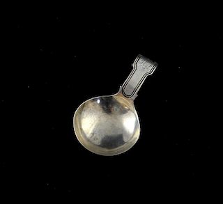 George III caddy spoon, Birmingham 1814, makers Joseph Willmore, .26ozt/ 8g,