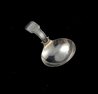 George III caddy spoon, Birmingham 1807, makers Joseph Willmore, .27ozt/ 8.3g,