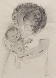 Unknown Artist, (20th century), Mother and Child, 1950