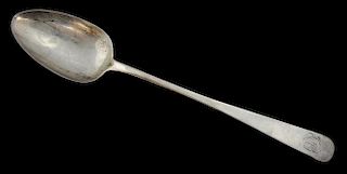 George III Irish silver Old English pattern gravy spoon, maker's mark rubbed, Dublin, 1801, 3.5oz, 108g,