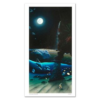 Island Paradise Limited Edition Giclee on Canvas (20" x 40") by renowned artist WYLAND, Numbered and Hand Signed with Certificate of Authenticity.