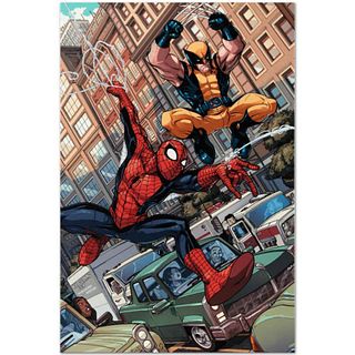 Marvel Comics "Astonishing Spider-Man & Wolverine #1" Numbered Limited Edition Giclee on Canvas by Nicholas Bradshaw with COA.