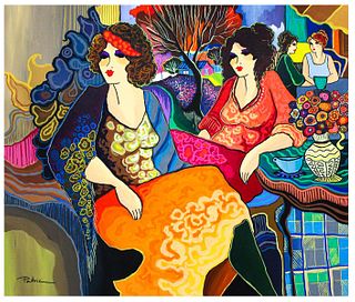Patricia Govezensky- Original Acrylic on Canvas "Mary and Donna"