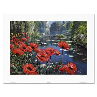 Peter Ellenshaw (1913-2007), "Springtime - Red Poppies" Limited Edition Lithograph, Numbered and Hand Signed with Letter of Authenticity.