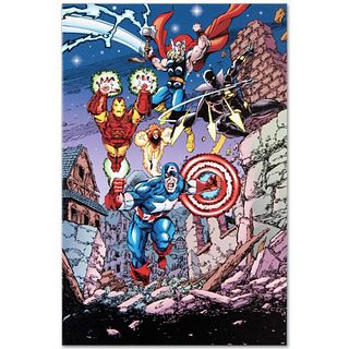 Marvel Comics "Avengers #21" Numbered Limited Edition Giclee on Canvas by George Perez with COA.